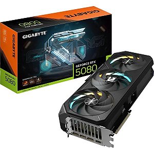 Placa de Vídeo Gigabyte Gaming GeForce RTX 5080 OC Edition 16 GB GDDR7 (GV-N5080GAMING OC-16GD)