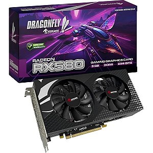 Placa de Vídeo Keepdata Dragonfly Radeon RX580 Gaming 8 GB GDDR5 (KDRX580-8GD5B) - Preto