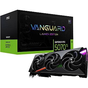 Placa de Vídeo MSI Vanguard SOC Launch Edition GeForce RTX 5070 Ti 16 GB GDDR7 (G507T-16VGSL)