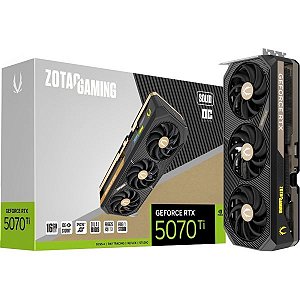 Placa de Vídeo Zotac Gaming GeForce RTX 5070 Ti OC Edition Solid 6 GB GDDR6 (ZT-B50710J-10P)