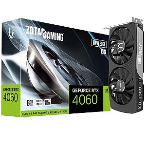 Placa de Vídeo Zotac GeForce RTX 4060 Twin Edge OC 8 GB GDDR6 (ZT-D40600H-10M)