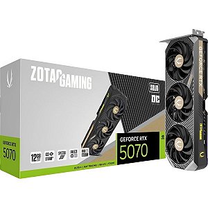 Placa de Vídeo Zotac GeForce RTX 5070 Gaming Solid OC 12 GB GDDR7 (ZT-B50700J-10P)