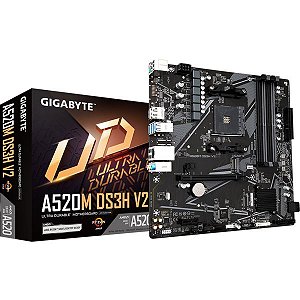Placa Madre Gigabyte A520M DS3H V2 AM4 DDR4 Micro ATX