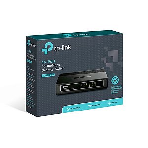 Switch Ethernet TP-Link TL-SG1016 16 Portas 10/100/1000Mbps