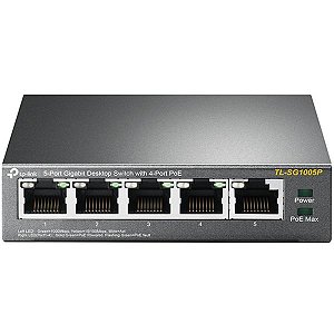 Switch para Escritorio TP-link LS1005G de 5 Portas 10/100/1000 Mbps
