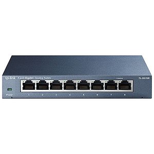 Switch Ethernet TP-Link TL-SG108 8 Portas 10/100/1000Mpps