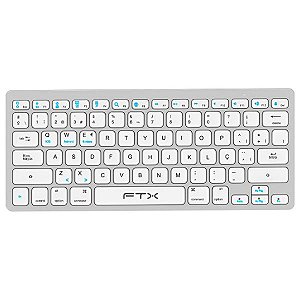 Teclado Gamer Mecânico Akko MonsGeek M1W V3 SP RGB 75% Hot Swap Sem Fio - Moonlight White (Inglês)