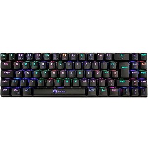 Teclado Gamer Mecânico Akko MonsGeek M3W RGB 80% Hot Swap Sem Fio - Purple (Inglês)