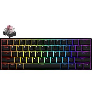 Teclado Gamer Mecânico Keychron V1 V1-D1 RGB USB - Carbon Black (Inglês)
