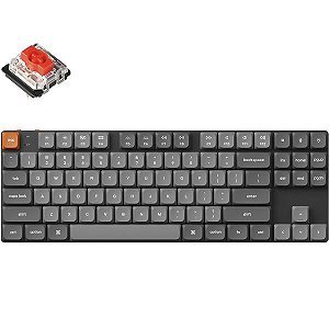 Teclado Gamer Mecânico Redragon Eisa Max K686WBG-RGB-MAX 96% RGB Sem Fio Switch Mint Mambo - Branco/Preto/Verde (Inglês)