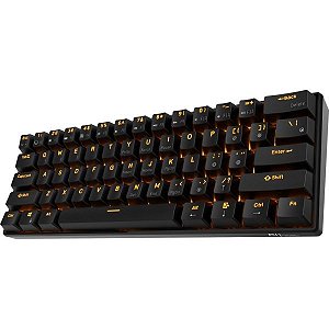 Teclado Mecânico Royal Kludge RK84 75% RGB Sem Fio Switch Brown - Branco (Espanhol)