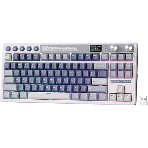 Teclado Mecânico Royal Kludge RKR75 75% RGB USB-C Switch Silver - Phantom (Português)