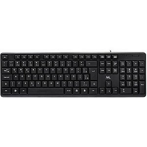 Teclado USB Mtek KB-8187-PT - Preto (Português)
