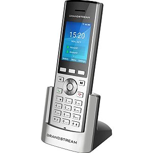 Telefone IP Sem fio Grandstream WP-820 Wi-Fi 1 Base - Preto/Prata