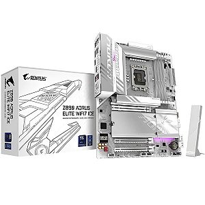 Placa Mãe Gigabyte Z890 AORUS Elite Wi-Fi 7 Ice LGA 1851 DDR5