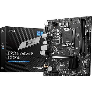Placa mãe MSI Pro B760M-E LGA 1700 DDR4