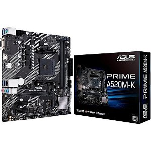 Placa-mãe Asus Prime A520M-K AM4 DDR4 Micro ATX