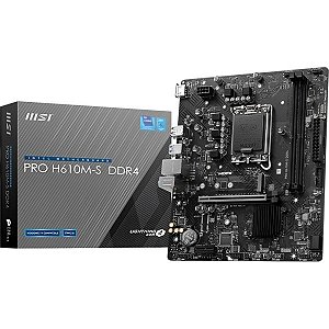 Placa-Mãe MSI PRO H610M-S PRO LGA 1700 DDR4