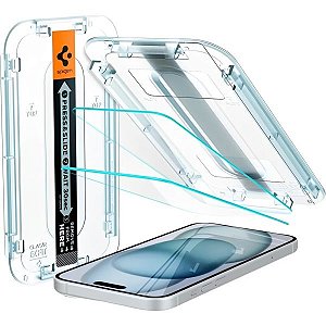 Protetor de Tela Spigen para iPhone 15/16 Glastr Slim Fit (AGL06903) 2 unidades