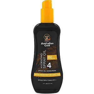 Protetor Solar Australian Gold Hydrating Spray Oil SPF 4 - 237mL