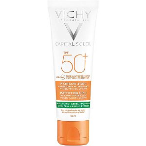 Protetor Solar Vichy Capital Soleil Matificante 3 em 1 SPF 50+ - 50mL