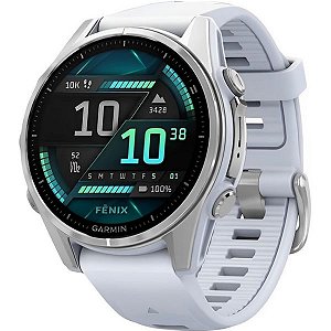 Relógio Smartwatch Garmin Fēnix 8 Sapphire 43 mm - Soft Gold/Beige (010-02903-10)