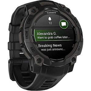 Relógio Smartwatch Garmin Instinct 3 Amoled 50 mm - Black (010-03020-00)