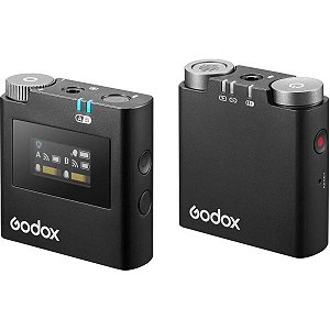 Sistema de Microfone Godox Virso S M1 Sem Fio (1TX+1RX) para Câmera Sony