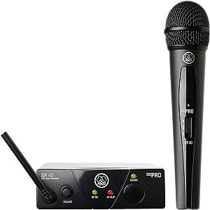Sistema de Microfone Sem Fio AKG WMS40 Mini 2 UHF US25B - Preto