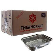 Marmitex Aluminio 1150ml Thermoprat tampa papelao 100 unids