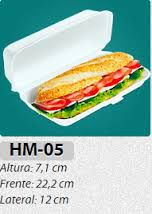 Bandeja Isopor Meiwa HM05 (baguete) 10 unids