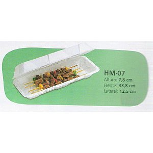 Bandeja Isopor Meiwa HM07 (espeto) 200 unids