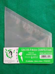 Saco De Confeitar Cake Brasil grande 30x18 cm Descartáveis 50