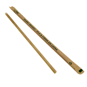 Canudo Fibra Vegetal 20cmx6mm Embalado 100unids
