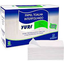 Toalha Interfolha Yuri 20,5x22 2d Fl Simples 1250fls