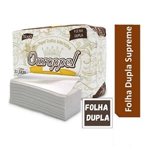 Toalha Interfolha Ouroppel Folha Dupla 2d (22,5x20) 1000 folhas