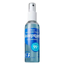 Alcool Liquido Spray 120ml Assept com Clorexidina