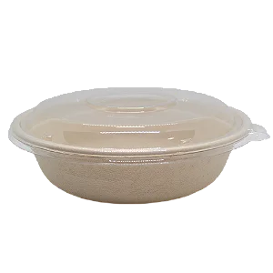 Bowl Fibra Vegetal 1250ml + Tampa Pet (CR32B) 50 unids