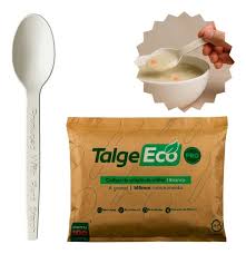 Colher Refeição 16cm Amido Milho 10pctsx100unids