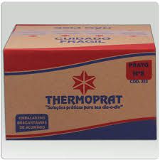 Marmitex aluminio nº08 0850ML Thermoprat (maquina) tampa aluminio 100 unids