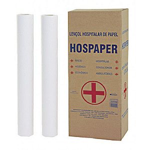 Lençol Hospitalar 50x50 Hospaper 6 rolos