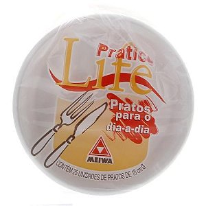 Prato Isopor Meiwa 18cm 25 unids