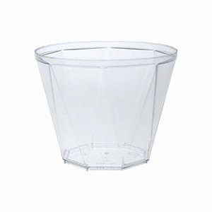 Pote acrilico 180ml Diamante Cristal s/ tmp 10 unids