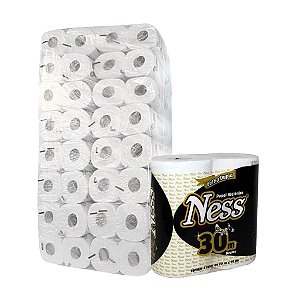 Papel Higiênico Ness fl dupla 30mts Fd c/64 rolos