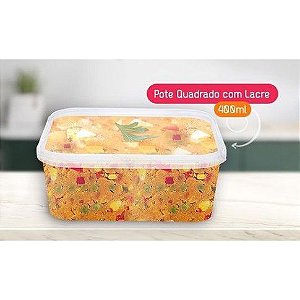 Pote c/Lacre Prafesta 400ml Quadrado 400ml 20pctsx10unids