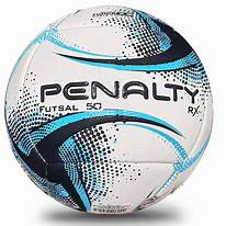 Bola de Futsal Penalty RX 50 XXI - Branca e Azul