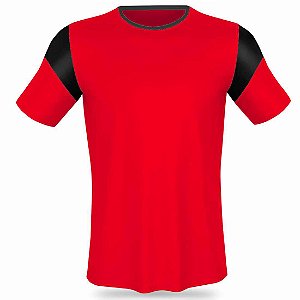 Jogo de Camisa AX Esportes Vermelho com Preto - 10+1 Numeradas