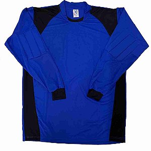 Camisa para Goleiro Azul AX Esportes Adulto Tam G - Com Amofada