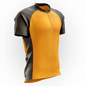 Camisa para Ciclista Pitgol - Laranja e Preto