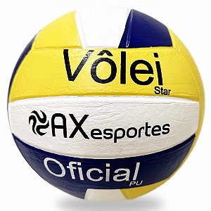 Bola de Vôlei Oficial AX Esportes Star PU 18 Gomos - EXCLUSIVIDADE E LANÇAMENTO